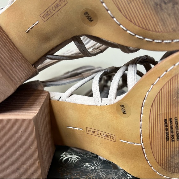 Vince Camuto Karika cage sandal in Tipsy Taupe True Suede size 8.5 - Picture 9 of 10